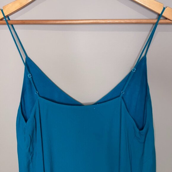 Wilfred Free (Aritzia) - 'Vivienne' Mini Blue Slip Shift Dress - size Medium - Picture 8 of 9